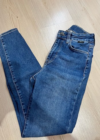 Koyu Mavi Kadın Denim Jean Pantolon