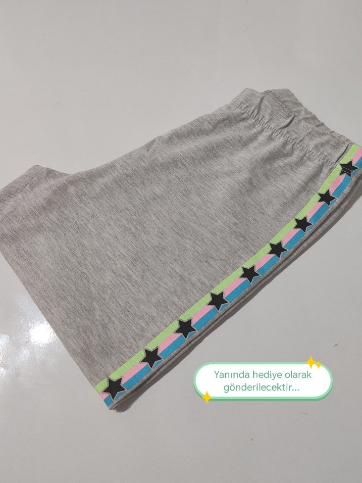 Kız Çocuk Pembe Baskılı Volanlı Elbise - Görsel 5