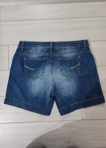 Nakışlı Düğmeli Çocuk Kot Şort - Görsel 6