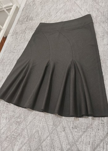 Füme Pileli Mini Kadın Etek - Görsel 2