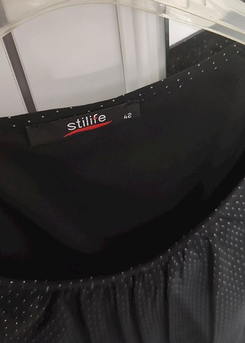 Siyah Midi Poantiyeli Kolsuz Elbise - Görsel 5