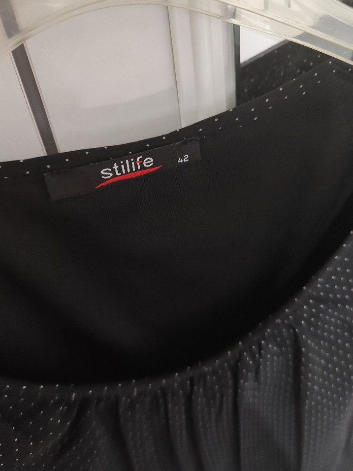 Siyah Midi Poantiyeli Kolsuz Elbise - Görsel 5