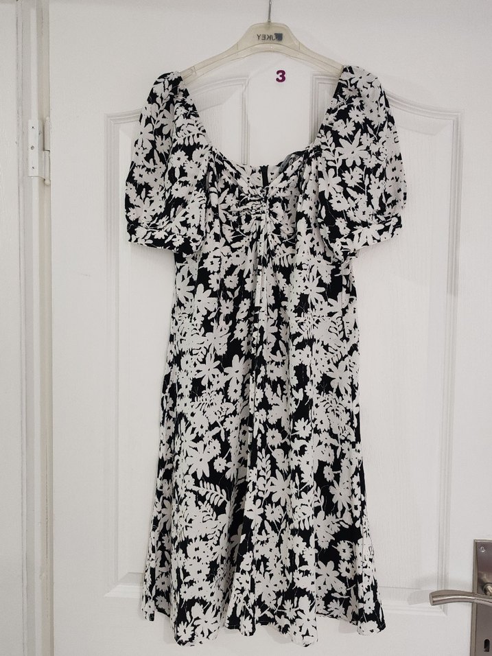 Çiçek Desenli Midi Bohem Elbise - Görsel 2