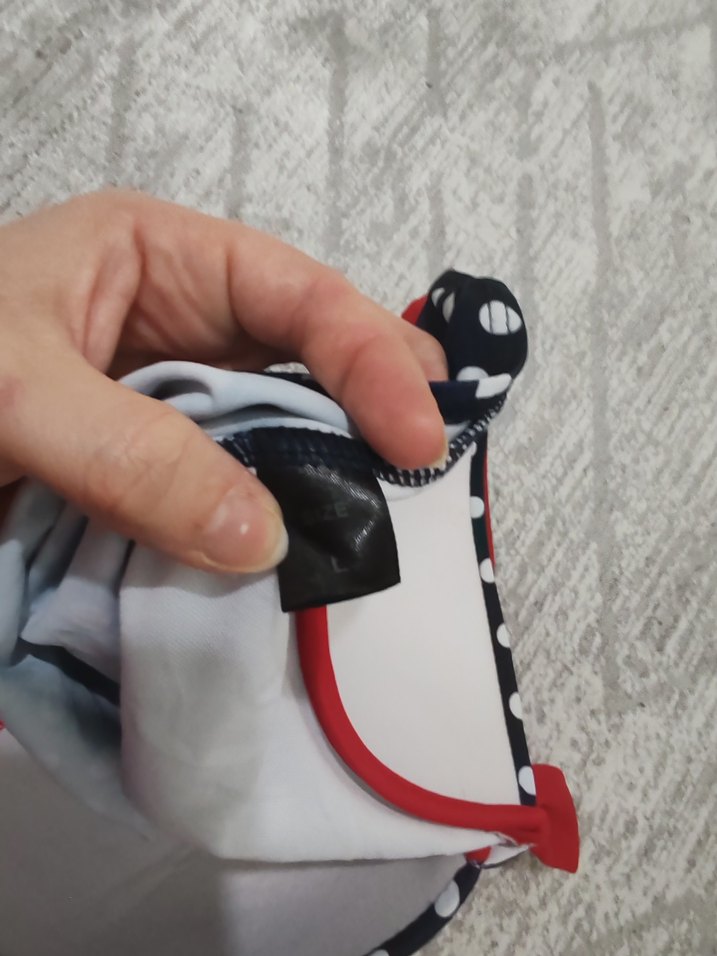 Puantiye Desenli Retro Mini Mayo - Görsel 4