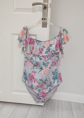 Fırfırlı Çiçek Desenli Bayan Mayo - Görsel 3