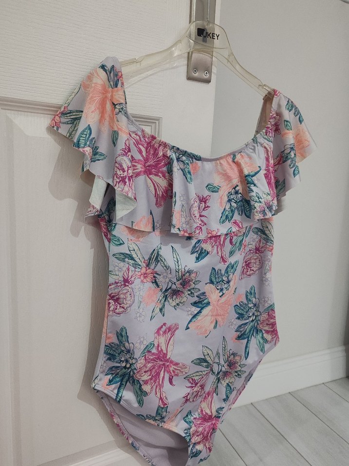 Fırfırlı Çiçek Desenli Bayan Mayo - Görsel 2