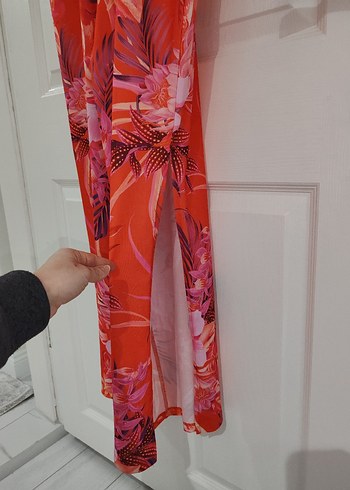 Kadın Çiçek Desenli Uzun Tulum - Görsel 7