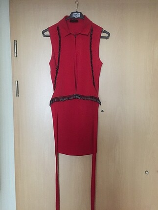Kırmızı mini özlem kaya haute couture