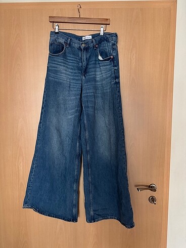 Zara geniş paça Jean pantalon
