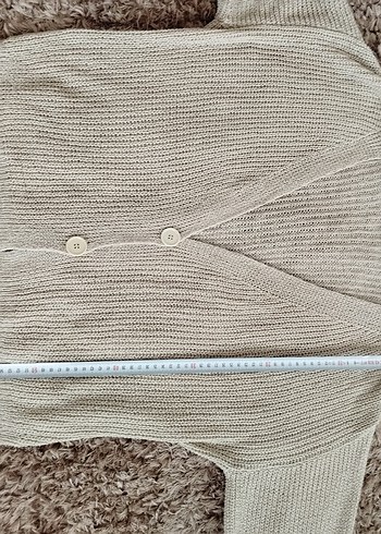 Bej Örgü Kadın salaş Hırka - Görsel 2