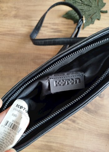 Siyah Deri KOTON Kadın Çanta - Görsel 7
