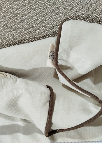 kahverengi biyeli ekru kırlent - Görsel 6