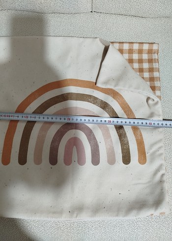 gökkuşağı pötikare Dekoratif Yastık - Görsel 5