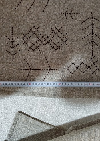 Nakışlı Bohem Tarzı Bej Kırlent - Görsel 6