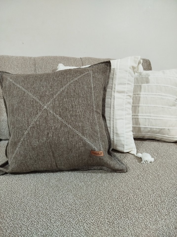 Bohem İşlemeli vizon Kırlent - Görsel 3