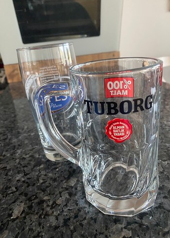  iki adet 50 cc bira bardağı