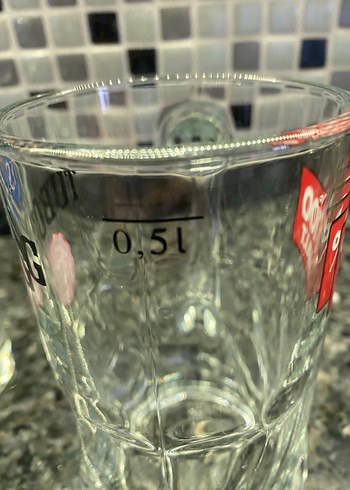  Beden mavi Renk iki adet 50 cc bira bardağı