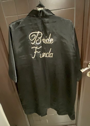 Kadın Siyah Uzun Siyah Goth Sabahlık - Görsel 3