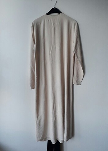 Kadın tesettür keten elbise - Görsel 4