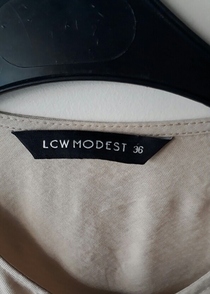 Kadın tesettür keten elbise - Görsel 2