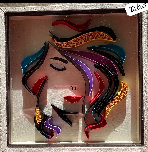 Diğer Quilling kagit telkari tablo