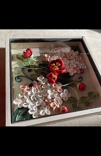 Quilling kagit telkari tablo 20 cm