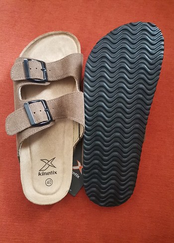 Kinetix Kahverengi Süet Erkek Terlik - Görsel 4