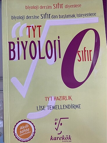 Karekök Yayınları TYT Biyoloji Sıfır