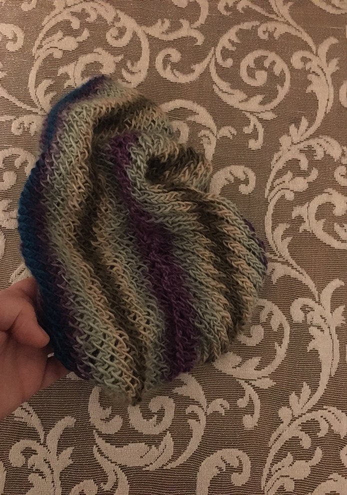 Bohem Çok Renkli Örgü Kadın Şal - Görsel 2