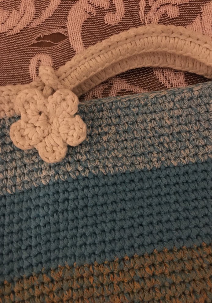 Renkli Örgü Kadın Çanta - Görsel 3