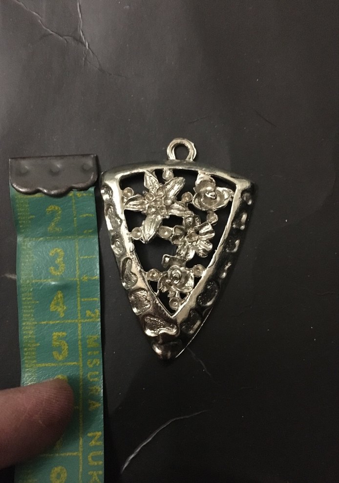 Boncuk İşlemeli Bohem Vintage Kalp Charm - Görsel 2