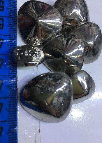 Metal görünümlü düğme - Görsel 2