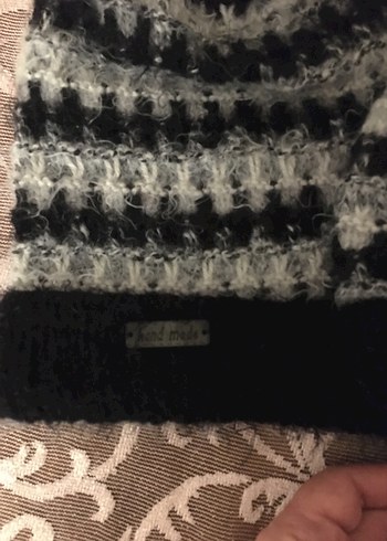 Kürk Detaylı Siyah Bere - Görsel 3