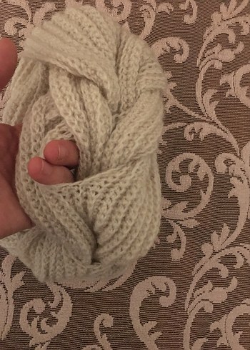 Bej Örgü Kadın Şal - Görsel 3