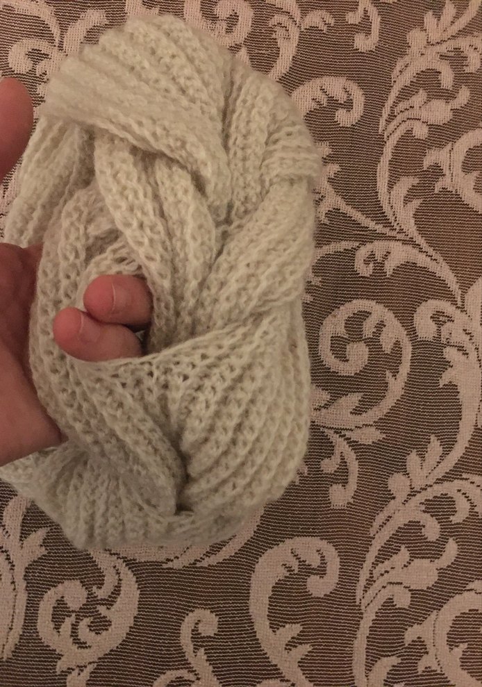 Bej Örgü Kadın Şal - Görsel 3