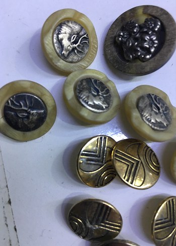 Vintage düğme - Görsel 2