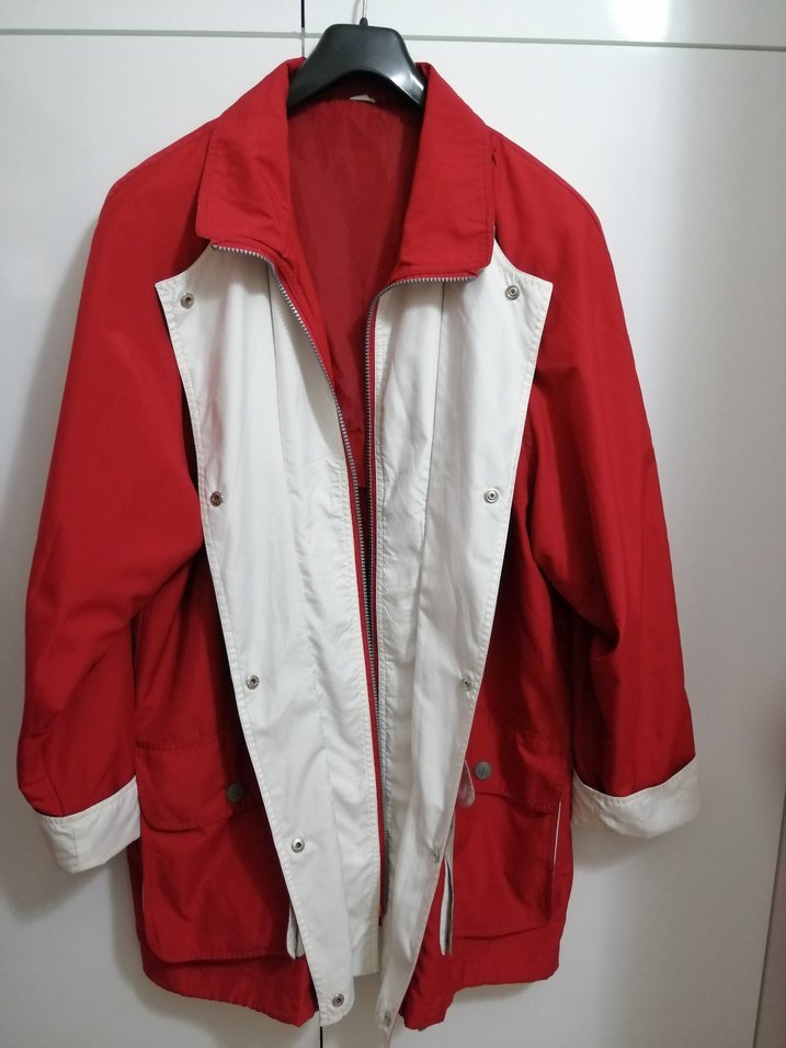 Düğmeli Kırmızı Kadın Ceket - Görsel 2