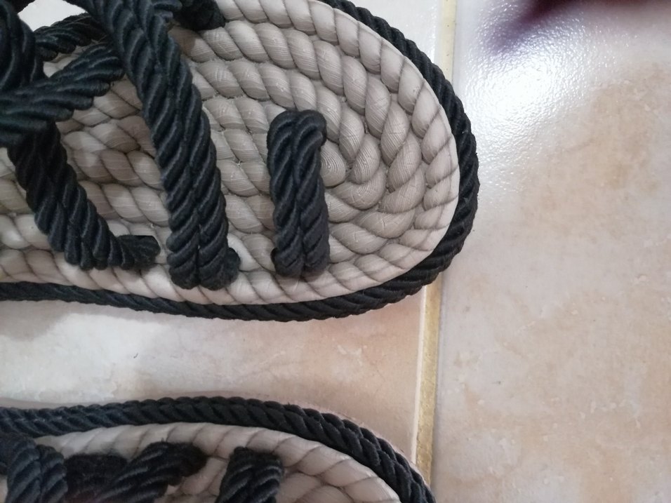 Kadın Siyah Bağcıklı Minimalist Sandalet - Görsel 2