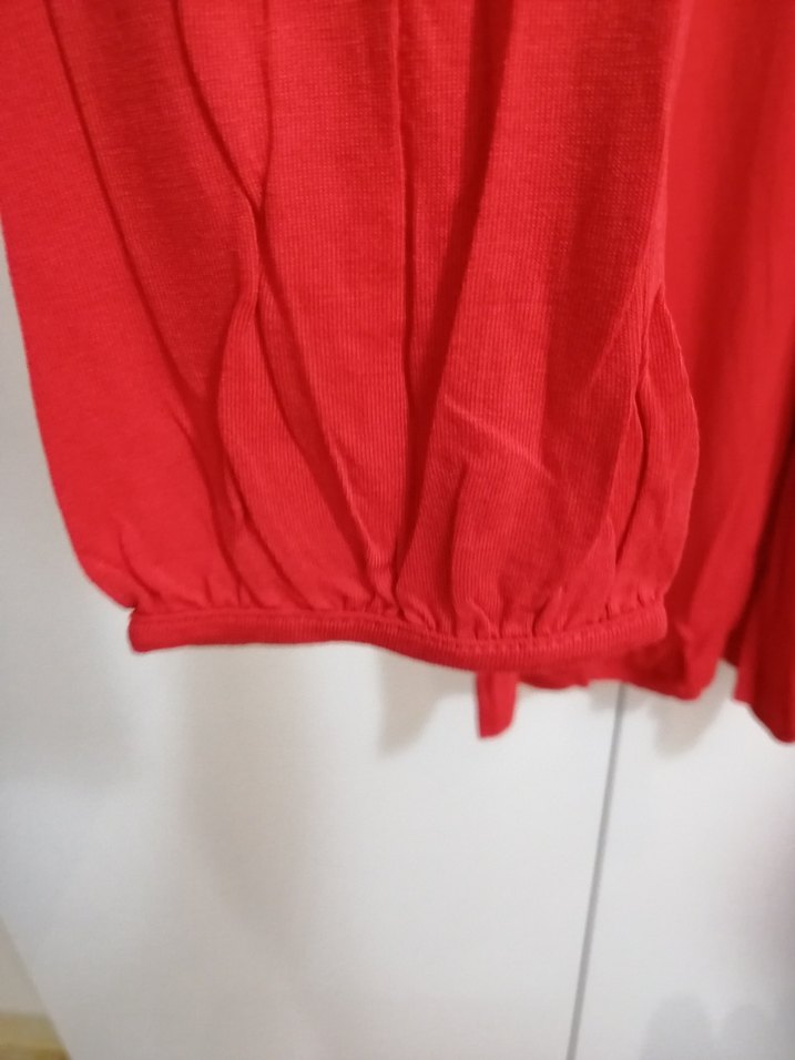 Kırmızı  Uzun Kollu tunik - Görsel 4