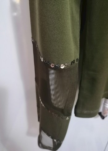 Pullu  Haki Bluz - Görsel 5