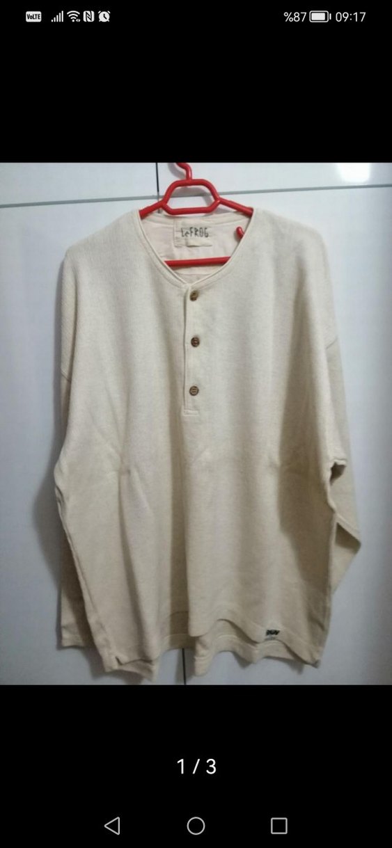 Düğmeli, Uzun Kollu Beyaz Kadın Gömlek - Görsel 2