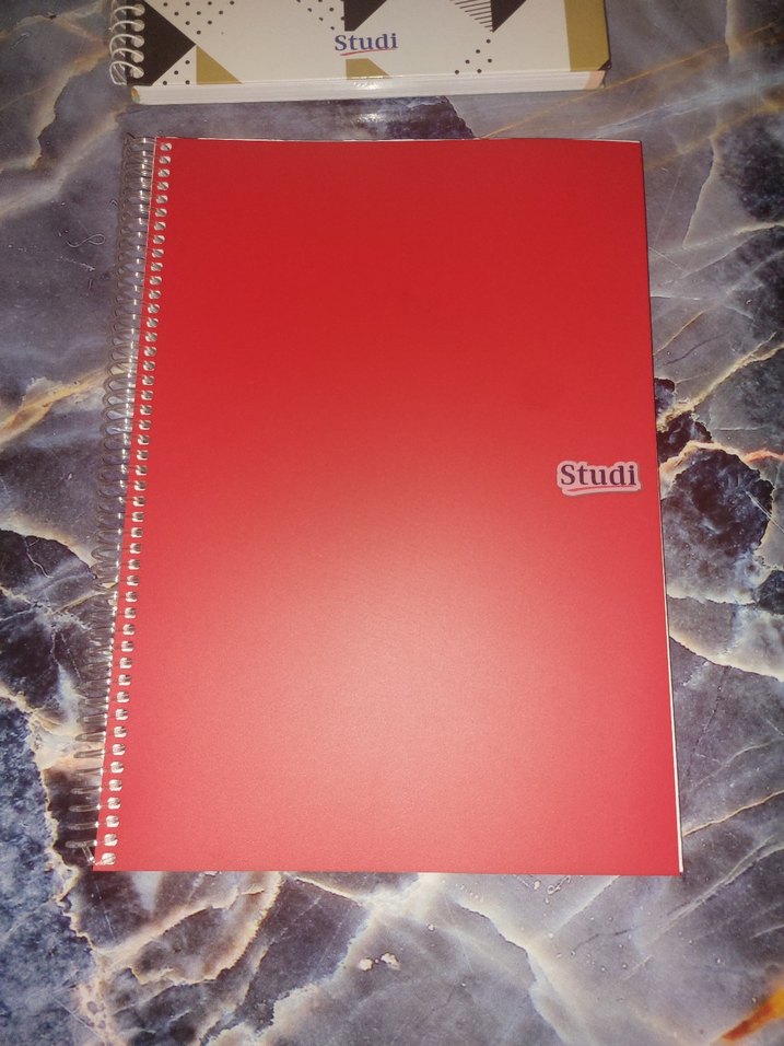 Parlak Kırmızı Spiralli Defter - Görsel 2
