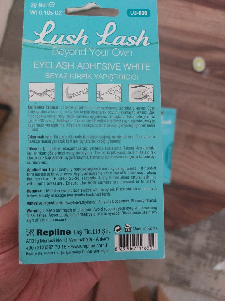 Lush Lash Beyaz Kirpik Yapıştırıcısı 2 adet fiyatı - Görsel 3