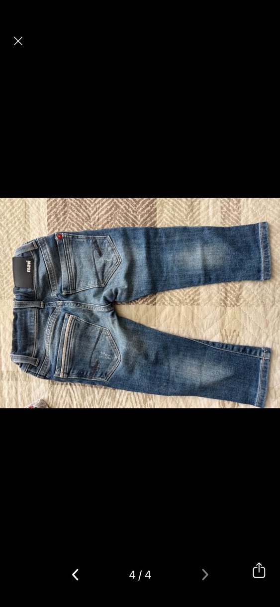 Erkek Çocuk Mavi Denim Dar Kesim Pantolon - Görsel 2