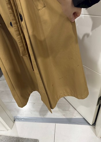 Bej Kadın Uzun Kuşaklı Trençkot - Görsel 6