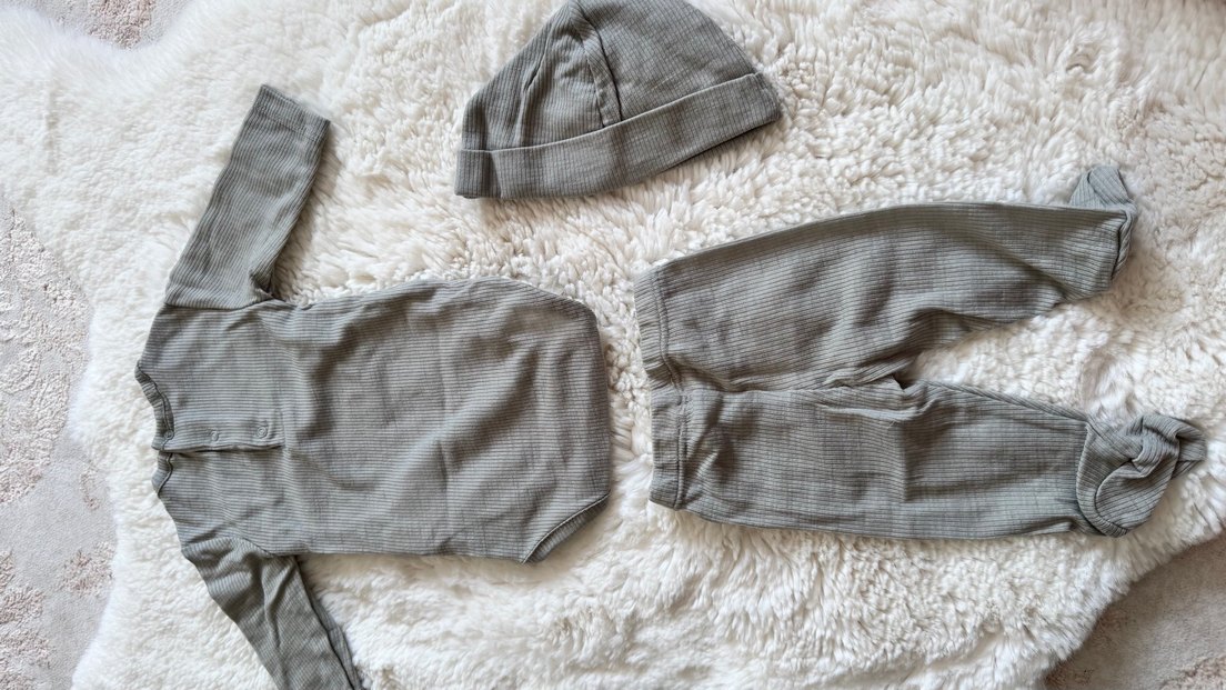 Zara Gri Bebek Takımı - Görsel 2