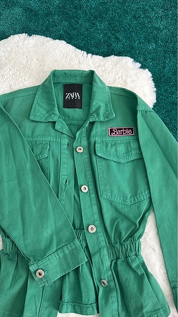 8 Yaş Beden yeşil Renk Zara ceket