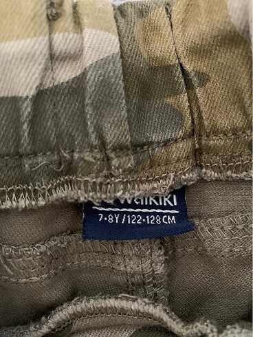 7 Yaş Beden haki Renk Çocuk Askeri pantalon