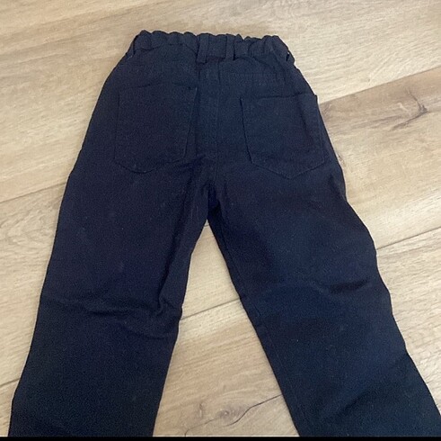 siyah kanvas pantalon - Görsel 4