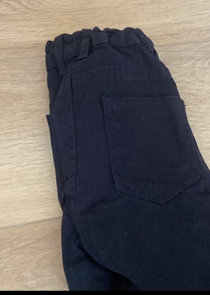 siyah kanvas pantalon - Görsel 3